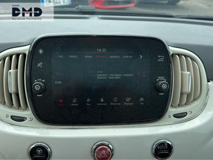 Fiat 500 1.2 8v 69ch S&s Collezione Fall Dualogic Euro6d - Visuel #6