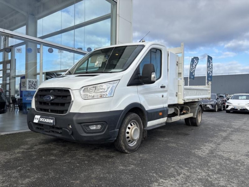 Ford Transit 2t Ccb P350 L3 2.0 Ecoblue 130ch S&s Trend Business Benne + Coffre Tva - Visuel #2